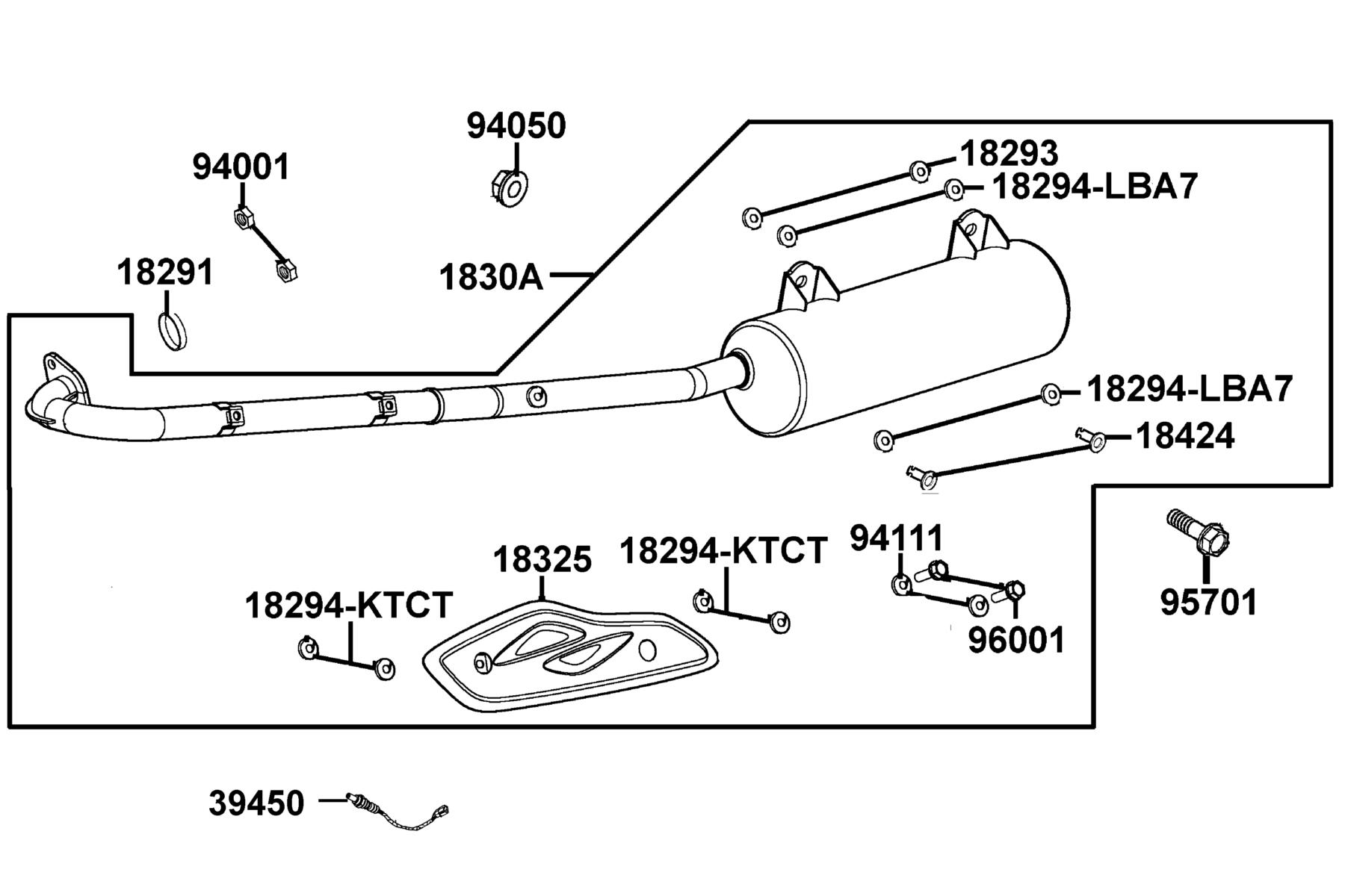 MONGOOSE 270I 2026EPA Exhaust Muffler parts diagram