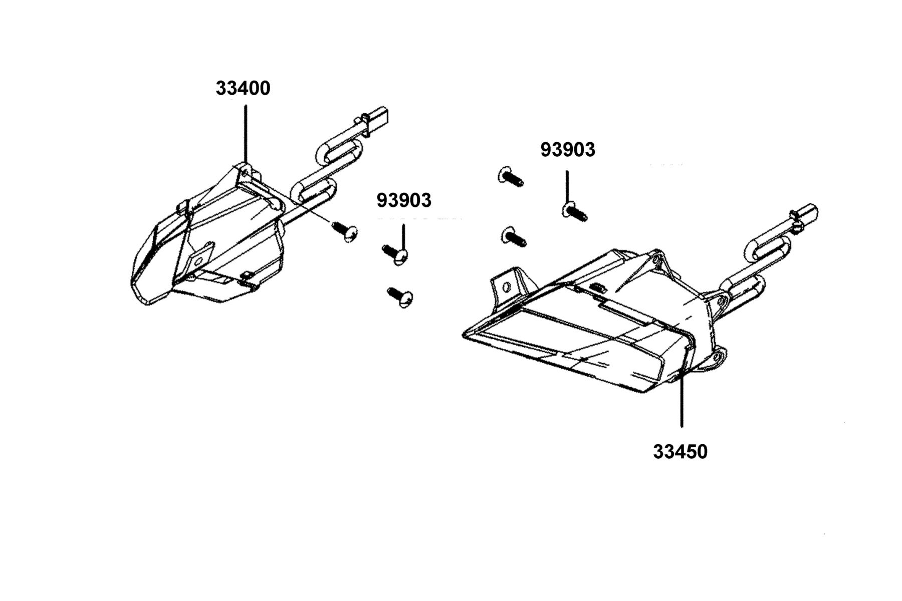 DOWNTOWN GT 125 Winker  Assy Fr parts diagram