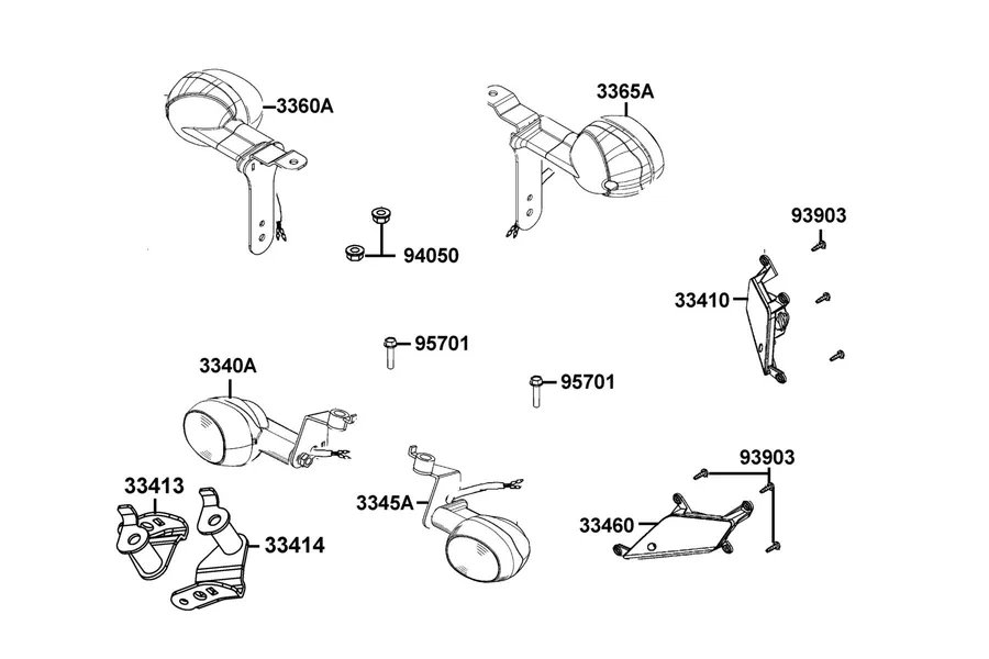 F17 Front Winker parts diagram