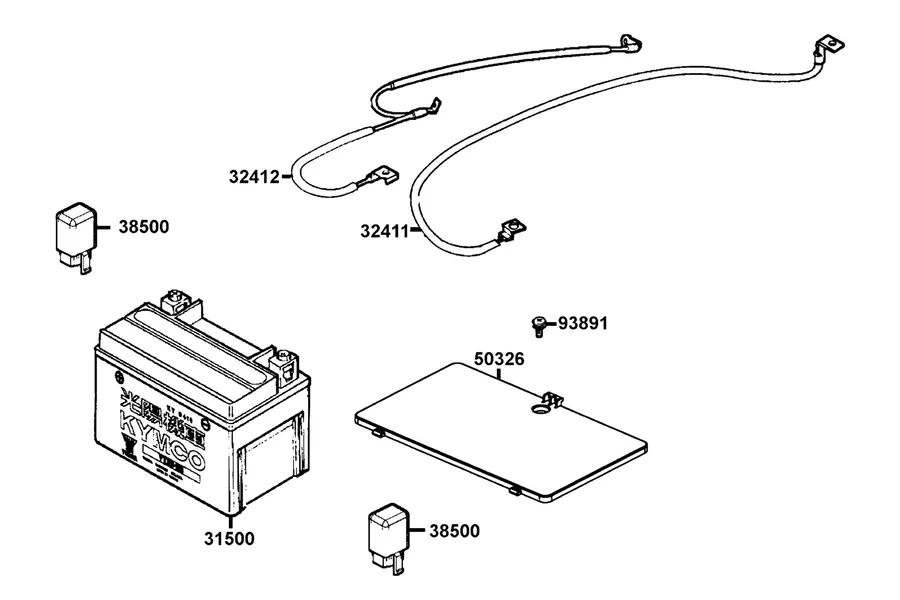 F11 Battery parts diagram
