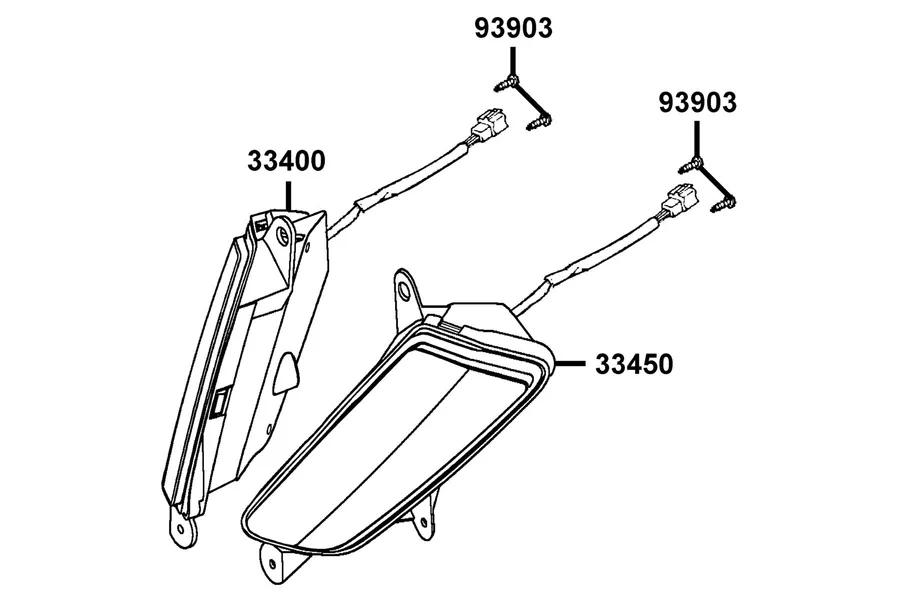 F17 Front Winker and Rr Winker parts diagram