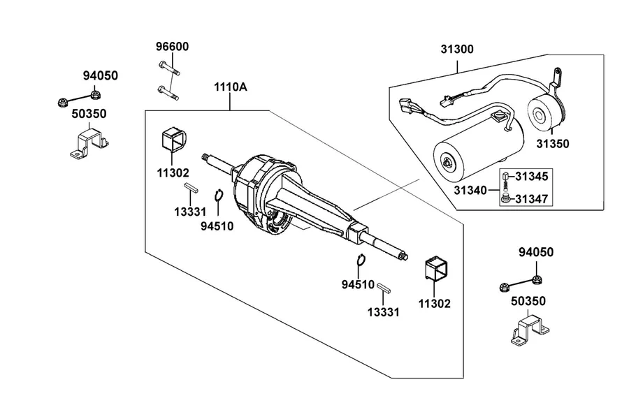 E01 Motor parts diagram