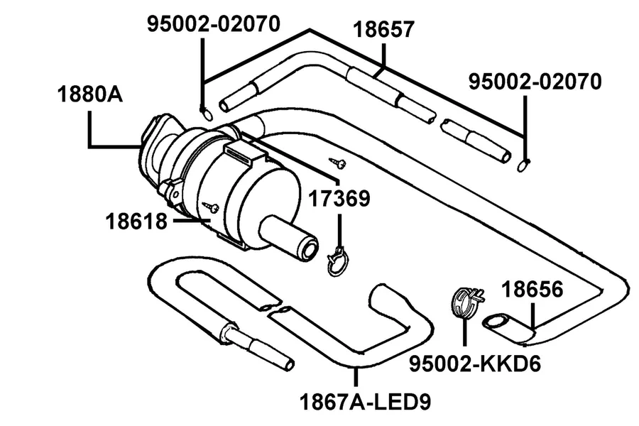F23 Air Cleaner Two parts diagram