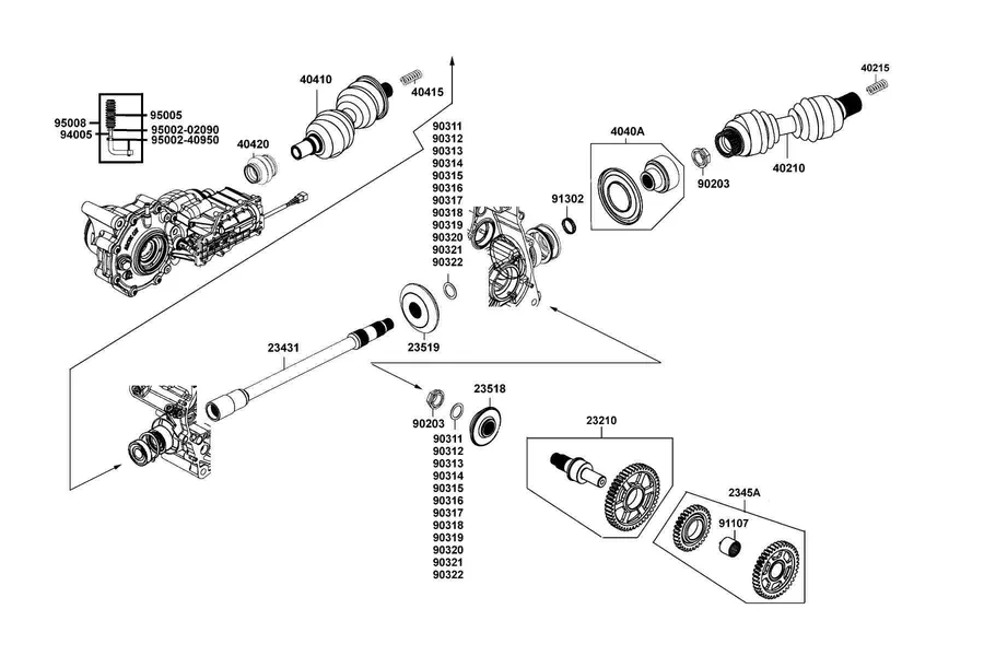 E08 Shaft Reduction parts diagram