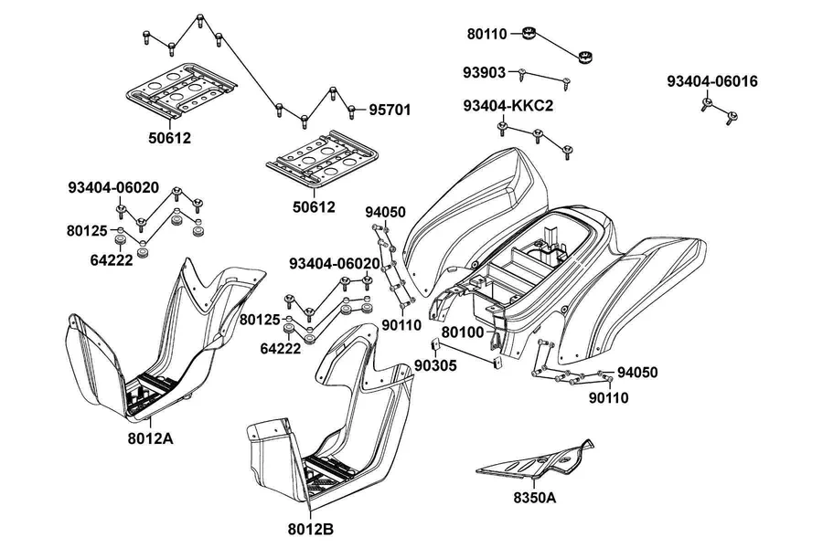 F11 Luggage Box parts diagram