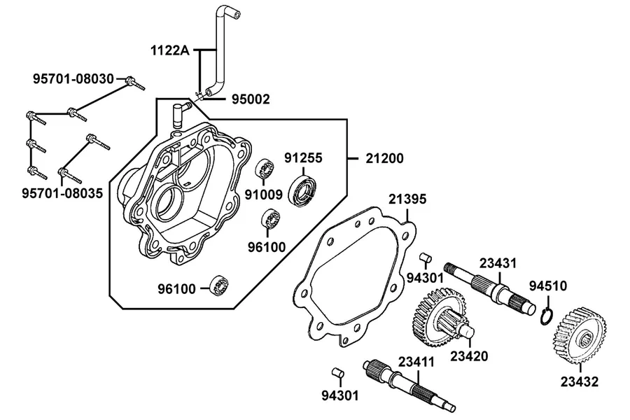 E07 Transmission parts diagram