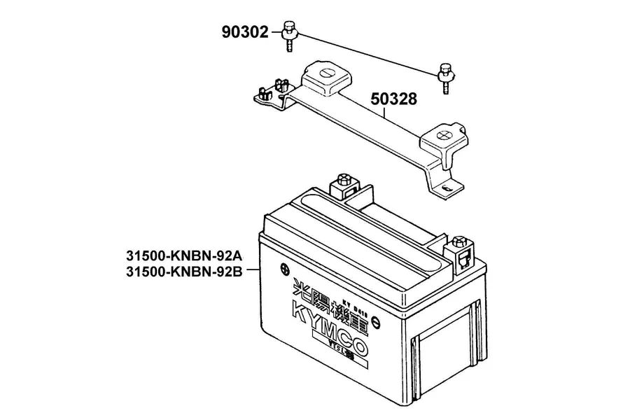 F09 Battery parts diagram
