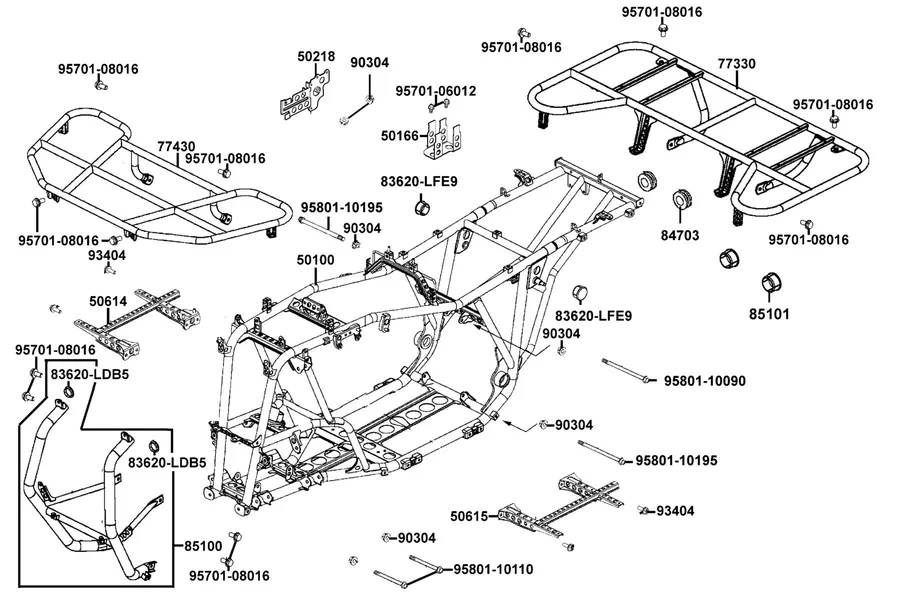 F21 Frame Body parts diagram
