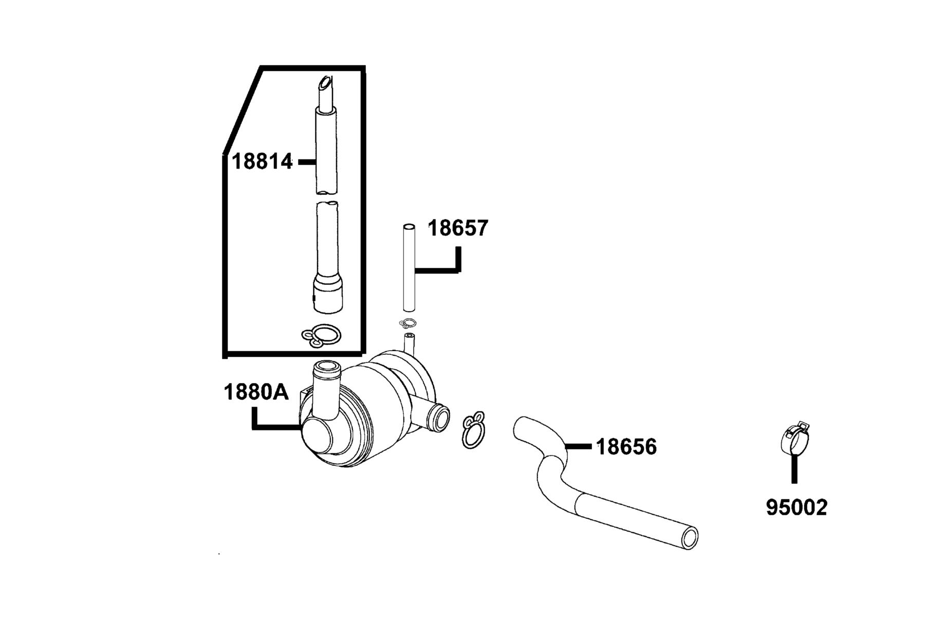 SUPER8 50R ON-ROAD(2017) Air Cleaner Two parts diagram