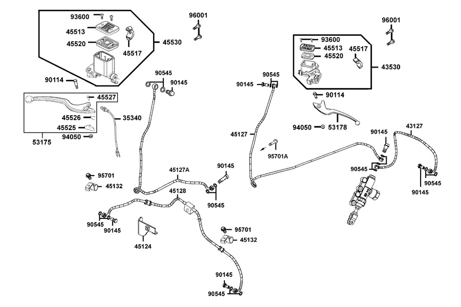 F04 Master Cylinder parts diagram