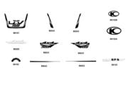 F25 Emblem ● Stripe parts diagram thumbnail