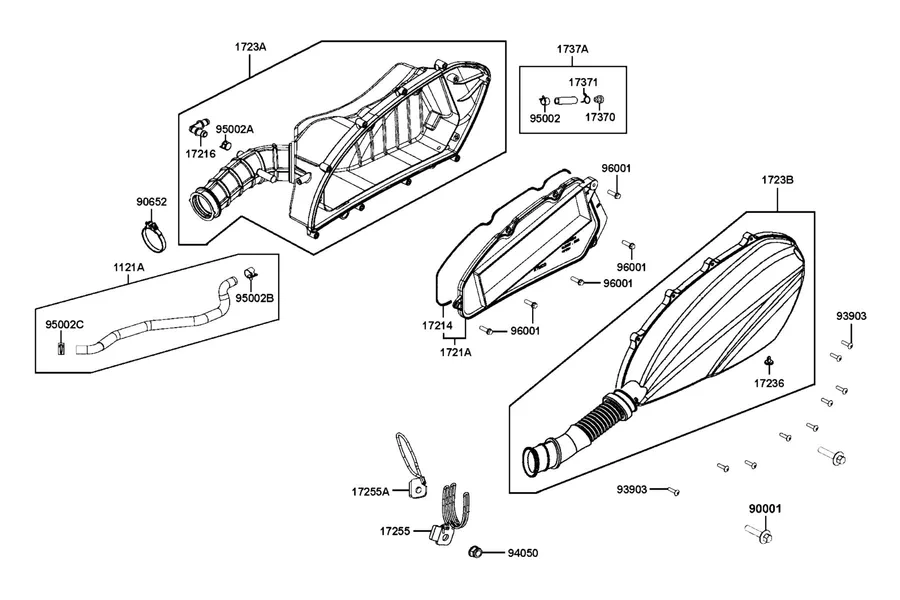 F13 Air Cleaner parts diagram