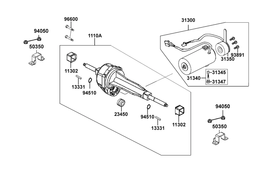 E01 Motor Assy parts diagram