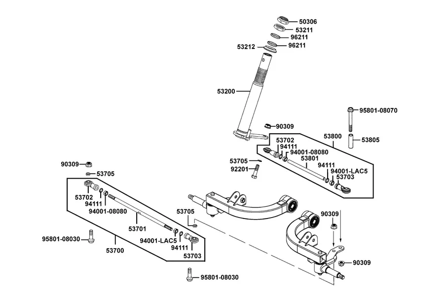 F03 Steering Stem parts diagram