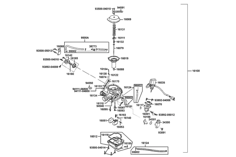 E09 Throttle Body Assy parts diagram