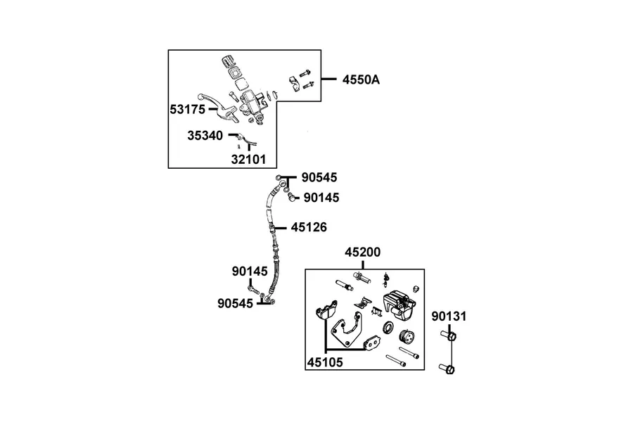 F04 Brake Master Cylinder parts diagram