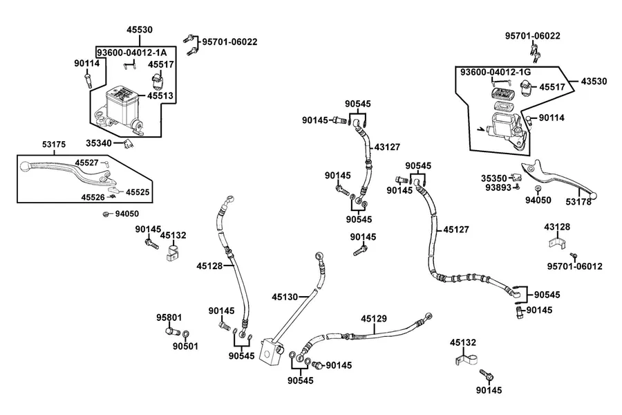 F04 Master Cylinder parts diagram