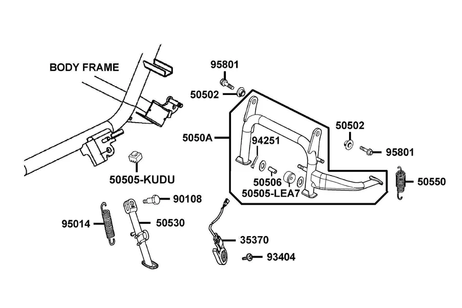 F15 Stand parts diagram