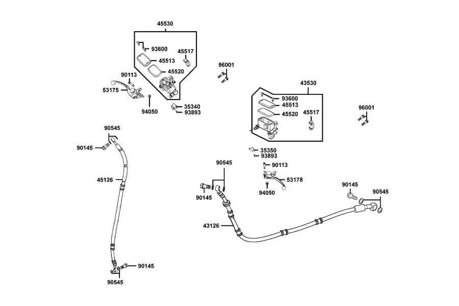 F04 Master Cylinder parts diagram