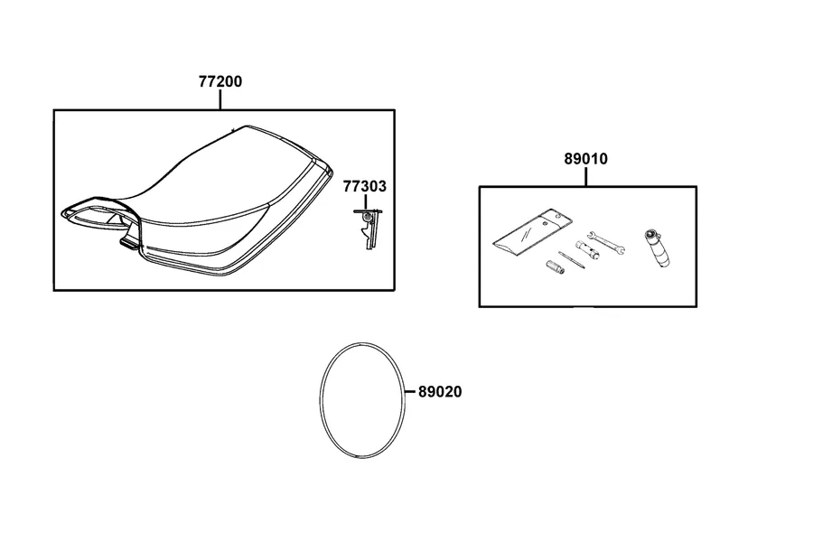F09 Seat parts diagram