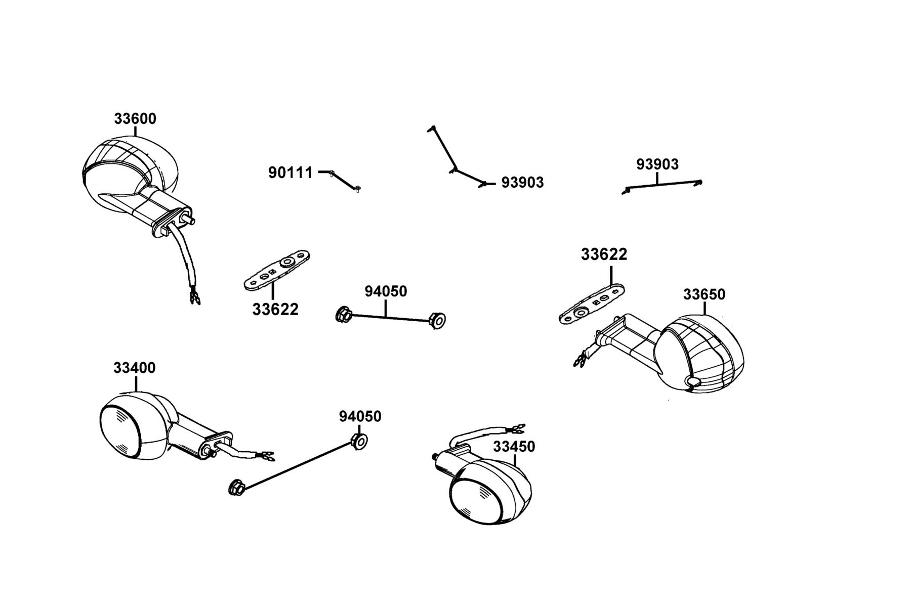 SUPER 8 150 Front Winker parts diagram