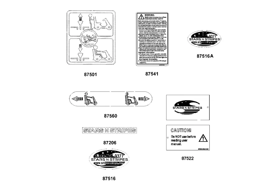 F13 Caution Label parts diagram