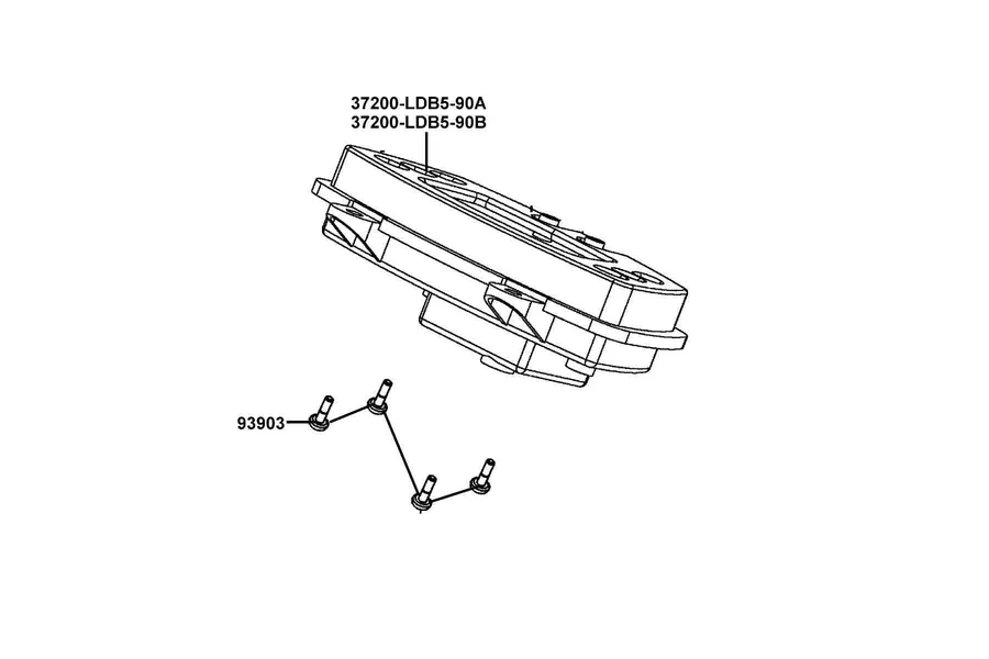 F02 Speedometer parts diagram