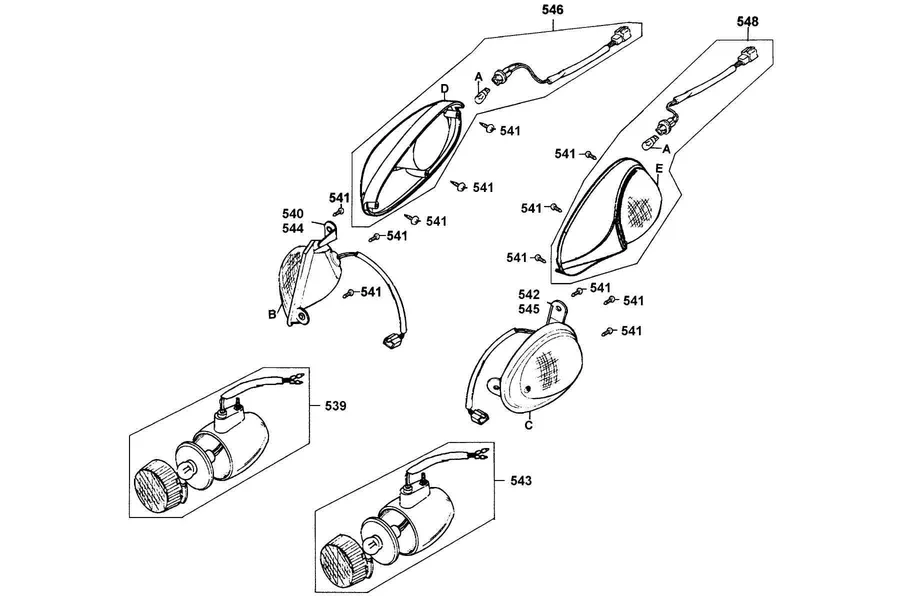F18 Winker parts diagram