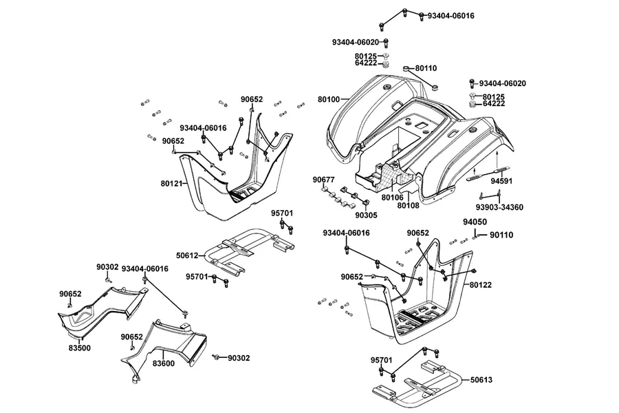 F11 Luggage Box parts diagram