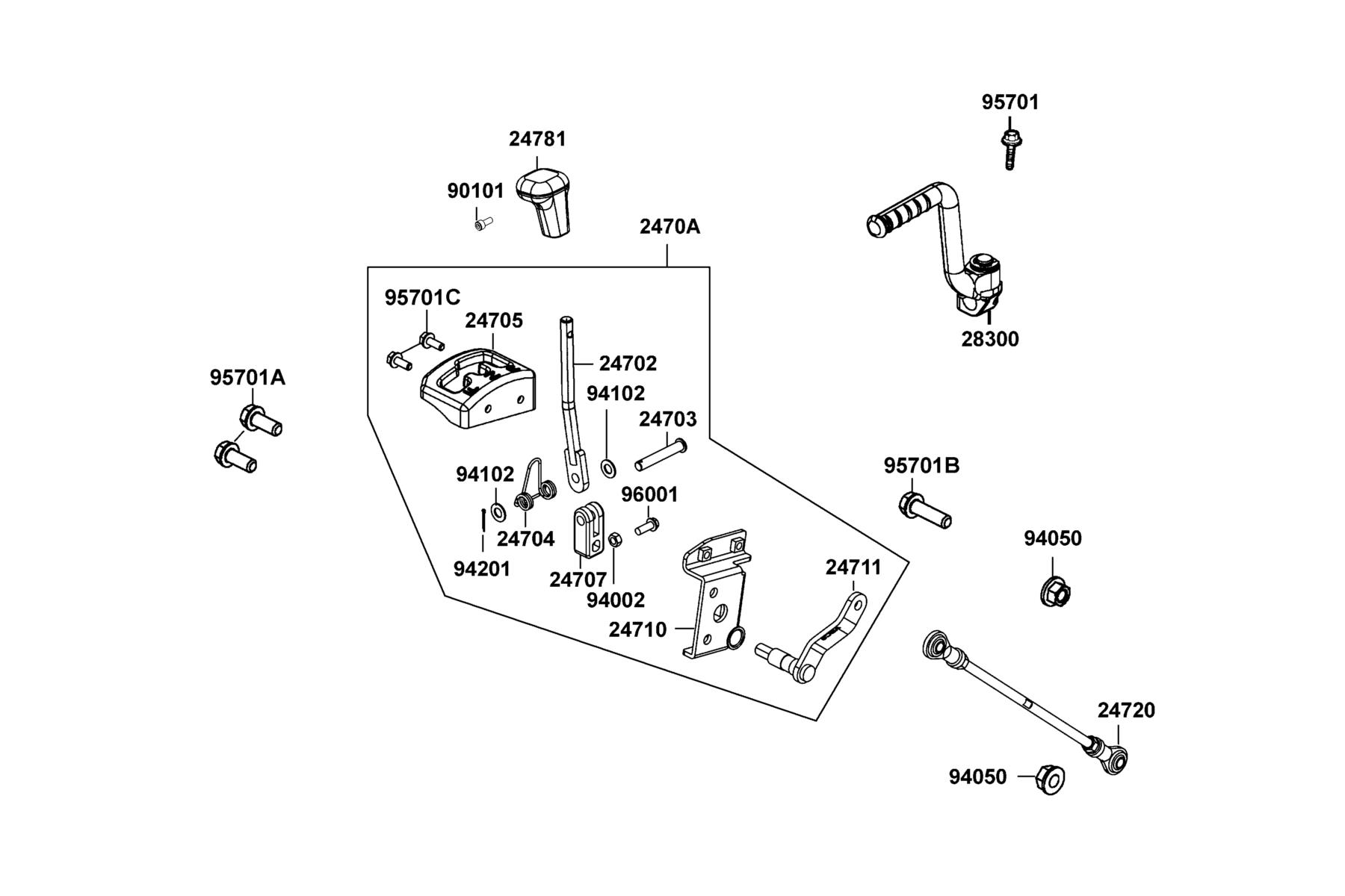 MONGOOSE 110i Kick Starter Arm parts diagram