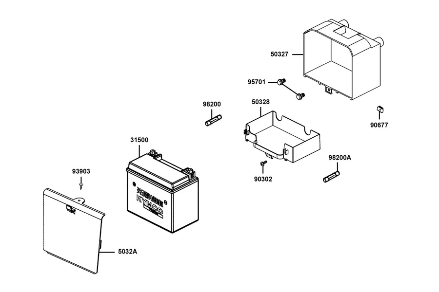 F11 Battery parts diagram