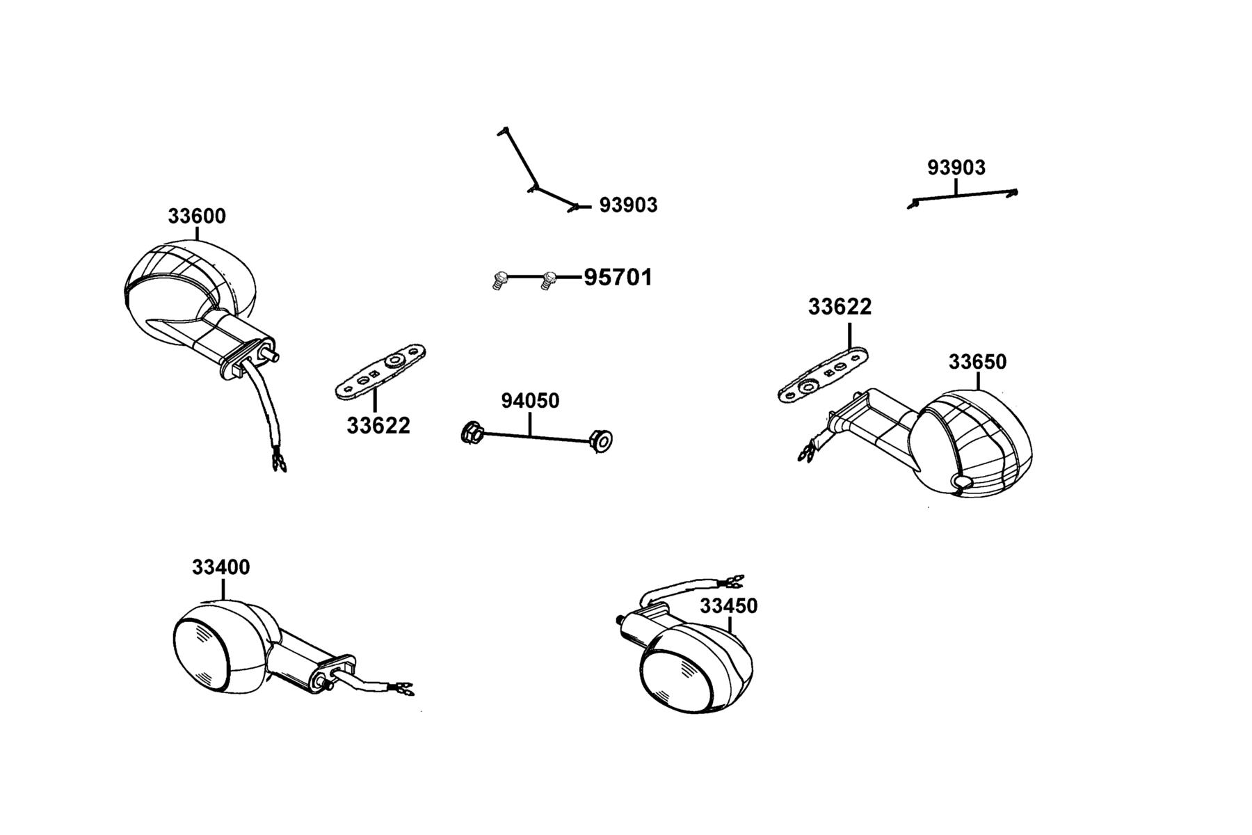 SUPER 8 50X (2017) Front Winker parts diagram
