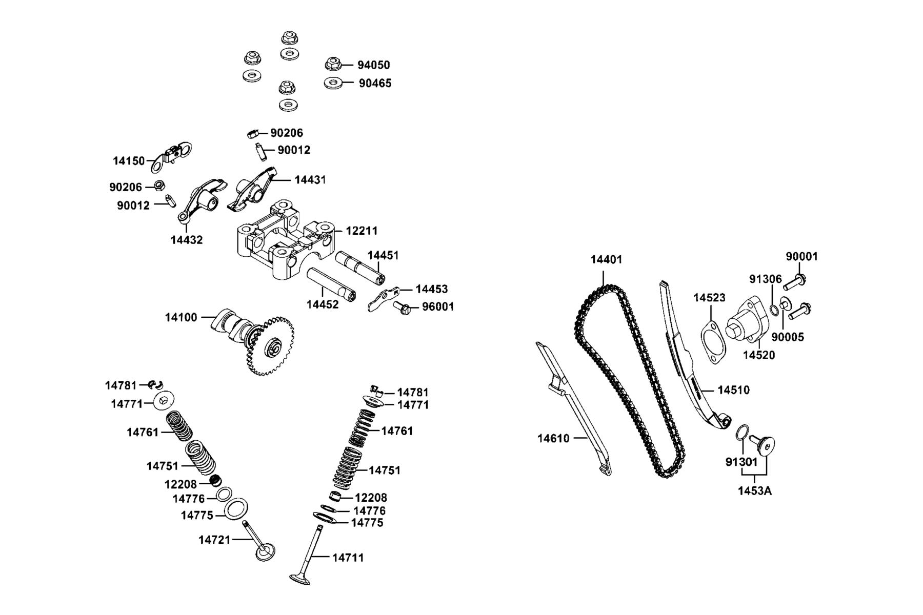 MXU 150X 2025MY EPA Valve parts diagram