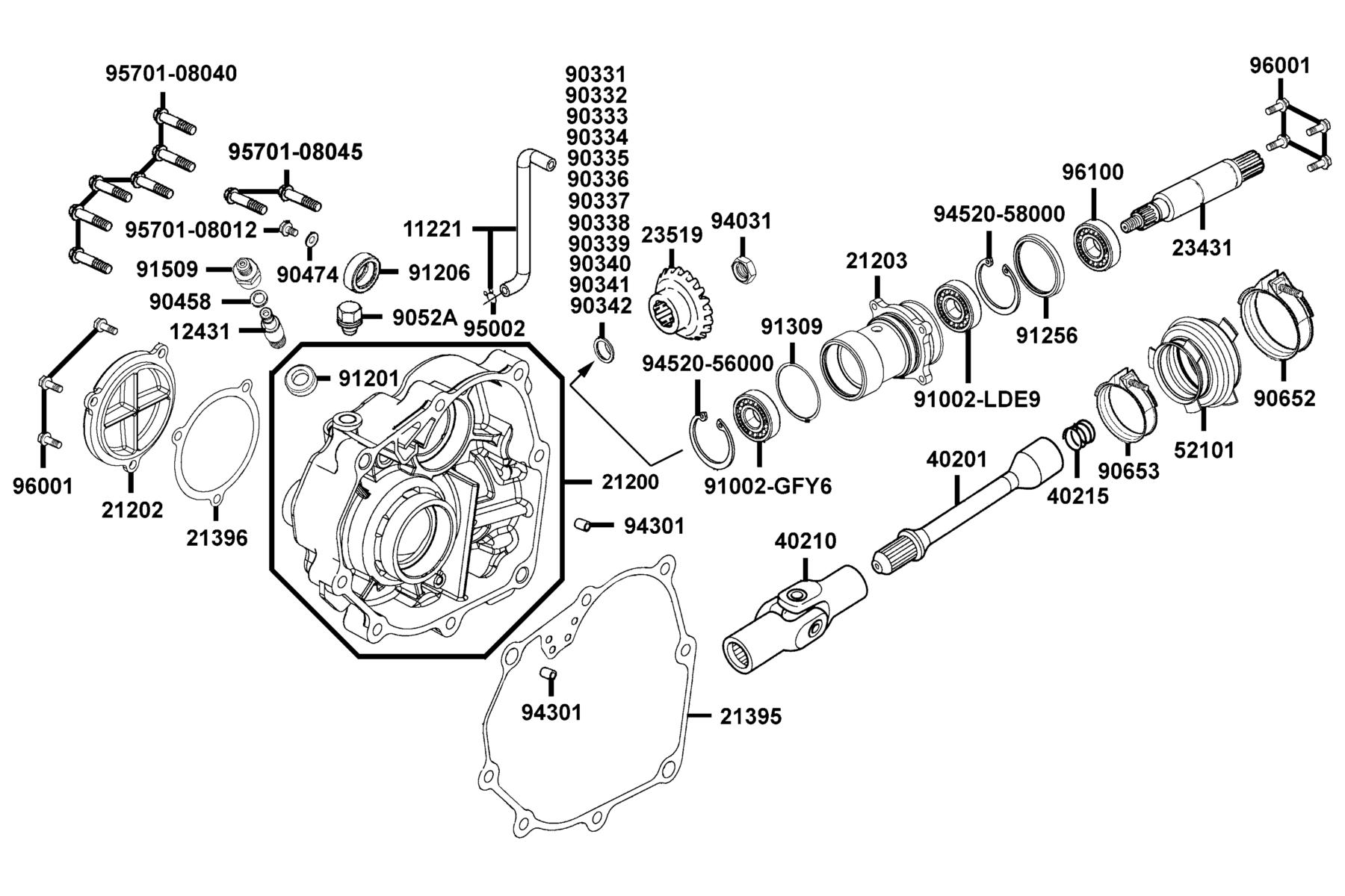 MXU 270(2021) Case Comp Mission parts diagram