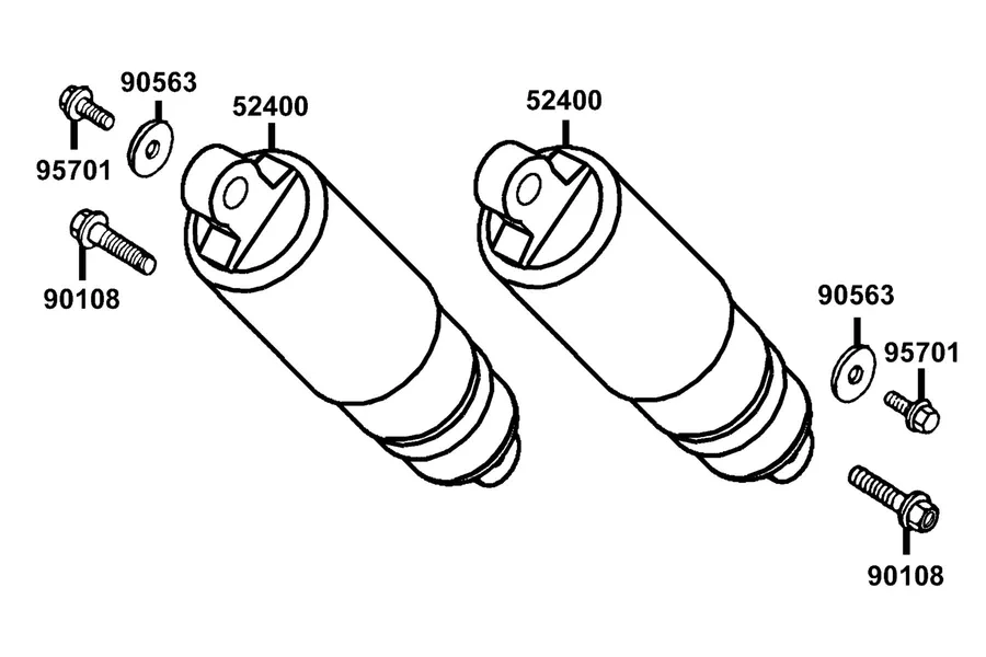 F22 Rear Cushion parts diagram