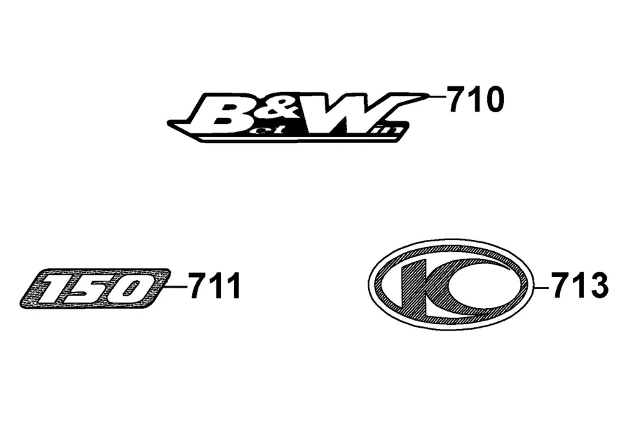 F24 Emblem and Stripe parts diagram