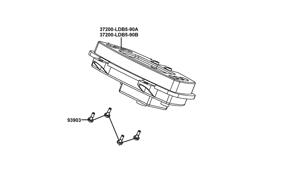F02 Speed Meter parts diagram