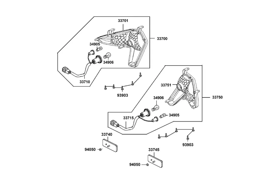 F19 Light Tail parts diagram