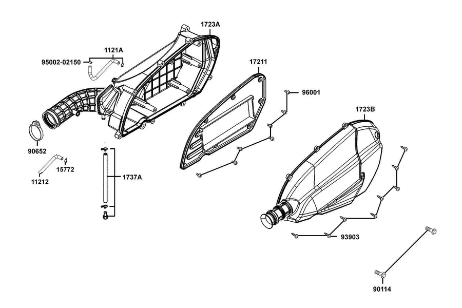 F13 Air Cleaner parts diagram