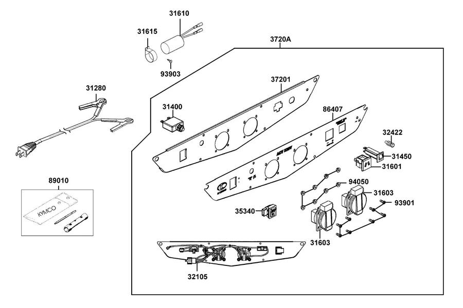E13 Elec Panel parts diagram