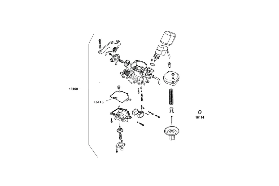 E05 Throttle Body parts diagram