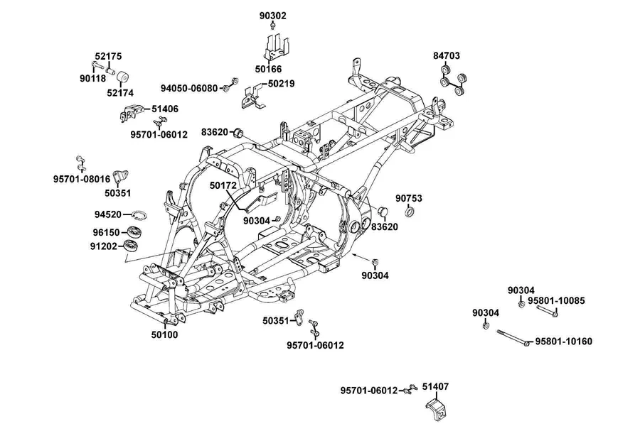 F21 Frame Body parts diagram