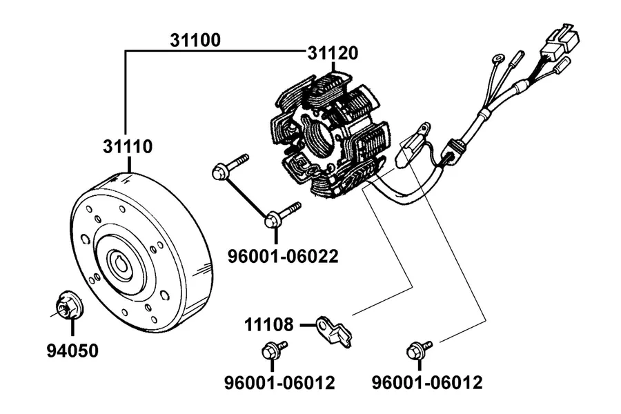 E03 Generator parts diagram