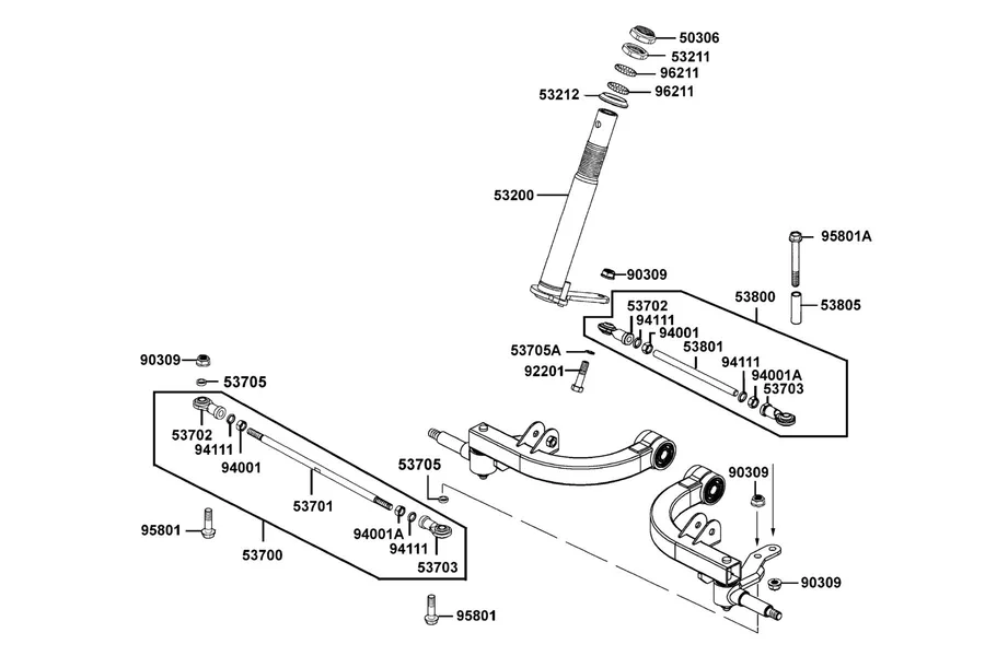 F03 Steering Stem parts diagram