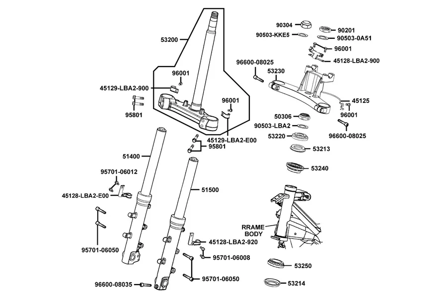 F06 Front Cushion parts diagram