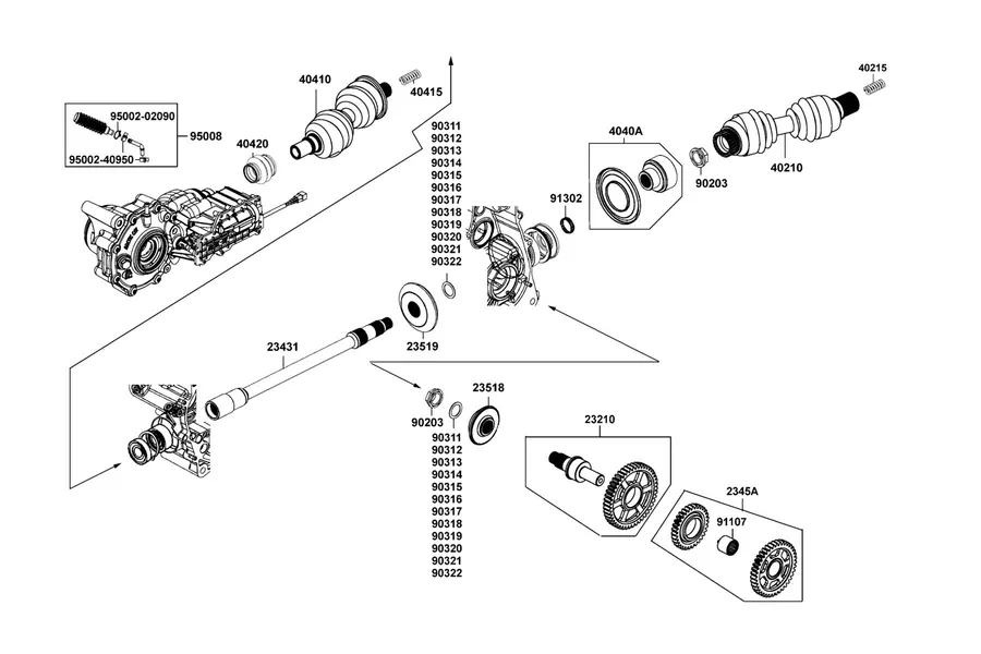E08 Shaft Reduction parts diagram
