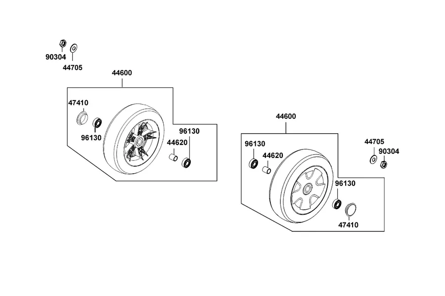 F05 Front Wheel parts diagram