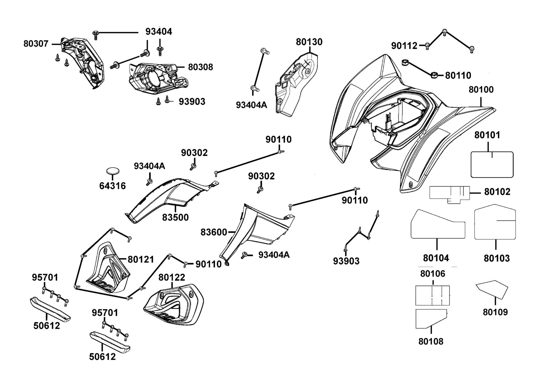 Mongoose(2021) Fender Rear parts diagram