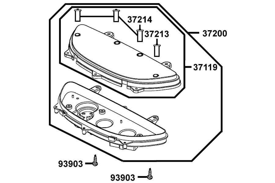 F02 Speed Meter parts diagram