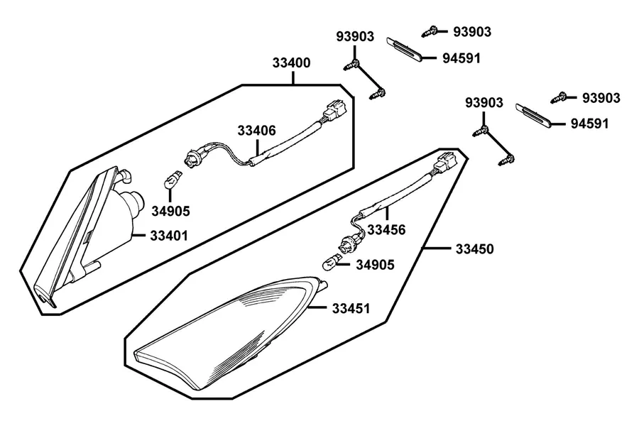 F17 Front Winker parts diagram